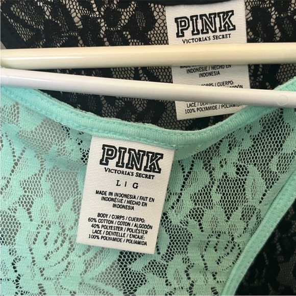 VS Mint Lace Tank Top - Picture 3 of 3